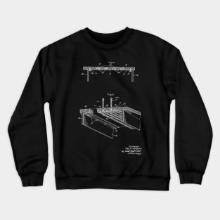 Water Jet Propelled Vintage Patent Hand Drawing Crewneck Sweatshirt